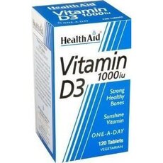 HEALTH AID Vitamin D3 1000i.u, 120Tabs