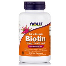 NOW FOODS Biotin 10mg Extra Strength 120Vcaps