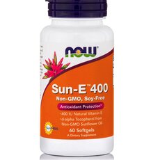 NOW FOODS Vitamin E-400 IU Sun 60softGels