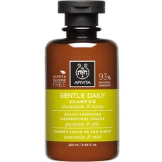 APIVITA Gentle Daily Shampoo Σαμπουάν για Συχνό Λούσιμο με Xαμομήλι & Mέλι 250ml