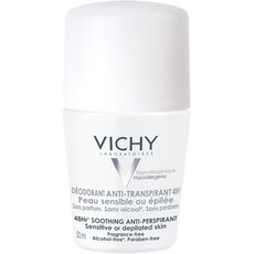VICHY Deodorants 48ωρη Αποσμητική Φροντίδα για Ευαίσθητες ή Αποτριχωμένες Επιδερμίδες, 50ml