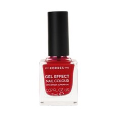 KORRES Gel Effect Nail Colour No. 51 Rosy Red Βερνίκι Νυχιών 11ml