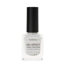 KORRES Gel Effect Nail Colour No.1 Blanc White Βερνίκι Νυχιών 11ml