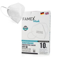  FAMEX Μάσκα Προστασίας FFP2 NR Λευκή 10 τεμάχια, fig. 1 