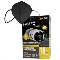  Famex Μάσκα Προστασίας FFP2 σε Μαύρο χρώμα 100τμχ, fig. 1 