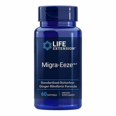  Life Extension MIGRA-EEZE Standardized Butterbur - Ginger - Riboflavin Formula 60sgels, fig. 1 