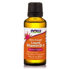  NOW FOODS Liquid Vitamin D3 1000 IU per Drop Extra Strength 30ml, fig. 1 