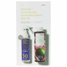  KORRES Promo Ginseng Hyaluronic Sunscreen Splash Spf30 150ml & Renewing Body Cleanser, Ginger & Lime 250ml, fig. 1 