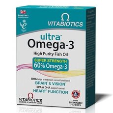  VITABIOTICS Ultra Omega-3 High Purity Fish Oil 60 Καψούλες, fig. 1 