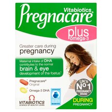  VITABIOTICS Pregnacare Plus Πολυβιταμίνη για την Ομαλή διεξαγωγή της Εγκυμοσύνης & Ωμέγα-3 Λιπαρά Οξέα 2x28Tabs, fig. 1 