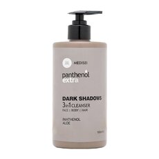  PANTHENOL Extra Dark Shadows 3 In 1 Cleanser, Ανδρικός Καθαρισμός για Πρόσωπο, Σώμα & Μαλλιά 500ml, fig. 1 