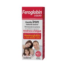  VITABIOTICS Feroglobin B12 Liquid Πόσιμο Συμπλήρωμα Σιδήρου Με Βιταμίνες Και Μέταλλα Για Ενήλικες & Παιδιά 200ml, fig. 1 