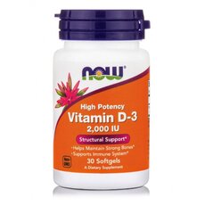  NOW FOODS Vitamin D-3 2000iu 30softgels, fig. 1 