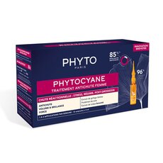  PHYTO Phytocyane Reactional Hair Loss Treatment for Women Αγωγή για την Αντιδραστική Γυναικεία Τριχόπτωση, 12amp x 5ml, fig. 1 