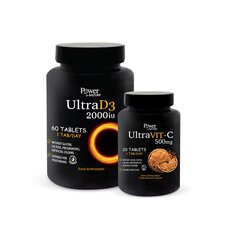  POWER HEALTH Ultra D3 2000iu 60tabs + Δώρο Ultra Vit-C 500mg 20tabs, fig. 1 