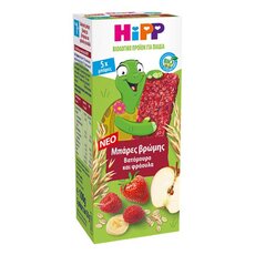  HIPP Bio Μπάρες Βρώμης Βατόμουρο & Φράουλα, 5x20g, fig. 1 