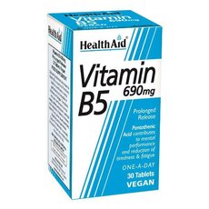  HEALTH AID Vitamin B5 690 mg Vegan, 30 Tabs, fig. 1 