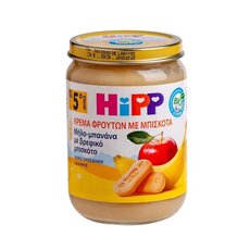  HIPP Bio Φρουτόκρεμα με Μήλο Μπανάνα και Μπισκότα μετά τον 5ο μήνα 190gr, fig. 1 