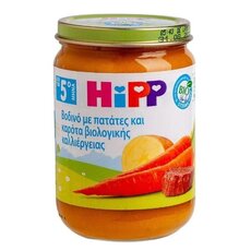  HiPP Παιδική Τροφή σε βαζάκι Βοδινό με Πατάτες και Καρότο μετά τον 5ο μήνα 190gr, fig. 1 