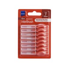  INTERMED Ergonomic Mini Μεσοδόντια Βουρτσάκια με Λαβή Size 2 0.5mm Κόκκινο, 8τμχ, fig. 1 