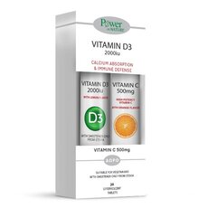  POWER HEALTH 1+1 Vitamin D3 2000iu, 20eff.tabs & Vitamin C 500mg, 20eff.tabs, fig. 1 