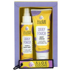  ALOE COLORS Promo Silky Touch με Ενυδατική Κρέμα Σώματος, 100ml & Hair & Body Mist Ενυδατικό Σπρέι Μαλλιών & Σώματος, 100ml, fig. 1 