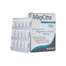  HEALTH AID MagCitra (Magnesium Citrate) 1900mg, 60Tabs, fig. 1 