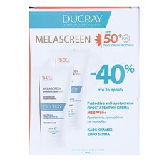  DUCRAY Promo (-40%) Melascreen Protective Anti-spot Cream SPF50+ Προστατευτική Κρέμα κατά των Κηλίδων για Ξηρό Δέρμα, 2x50ml, fig. 1 