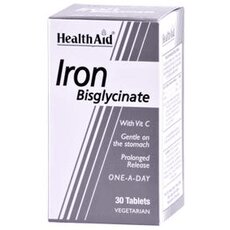  HEALTH AID Iron Bisglycinate (Iron with Vitamin C) 30Tabs, fig. 1 