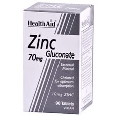  HEALTH AID Zinc Gluconate 70mg 90Tabs, fig. 1 