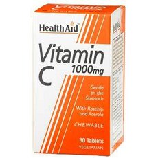  HEALTH AID Vitamin C 1000mg 30 Chewable Tabs, fig. 1 
