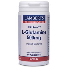LAMBERTS L-Glutamine 500mg Γλουταμίνη 90 Caps