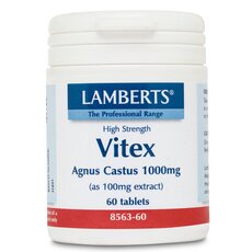 LAMBERTS Vitex Agnus Castus 1000mg Συμπλήρωμα Ρύθμισης του Εμμηνορροϊκού κύκλου 60 Tablets
