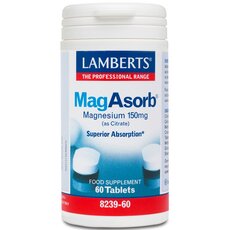 LAMBERTS MagAsorb Μαγνήσιο Υψηλής Απορρόφησης 60 Tablets