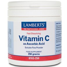 LAMBERTS Vitamin C as Ascorbic Acid Βιταμίνη ως Άσκορβικό Όξυ Σκόνη 250gr