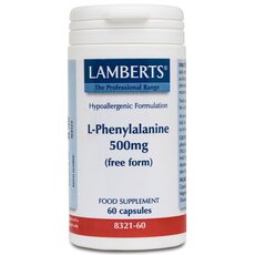 LAMBERTS L-Phenylalanine 500mg Φαινυλαλανίνη 60 Κάψουλες
