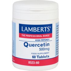 LAMBERTS Quercetin 500mg Κερσετίνη (Φλαβονοειδές με ισχυρή Αντιοξειδωτική Δράση) 60 Ταμπλέτες