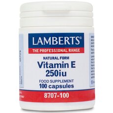 LAMBERTS Vitamin E 250 iu natural form 100 Κάψουλες