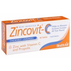  HEALTH AID ZINCOVIT - C 60 Μασώμενες Ταμπλέτες, fig. 1 