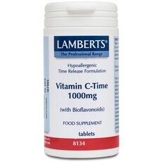 LAMBERTS Vitamin C 1000mg Time Release Βιταμίνη C Βραδείας Απελευθέρωσης 30 Tablets