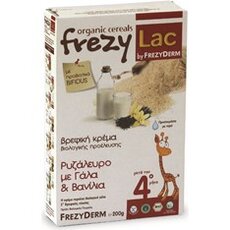  Frezyderm Frezylac Bio Cereal Βρεφική Κρέμα Βιολογικής Προέλευσης Ρυζάλευρο Με Γάλα & Βανίλια 200g, fig. 1 