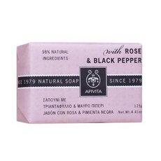 APIVITA ROSE PEPPER NATURAL SOAP ΣΑΠΟΥΝΙ Με Τριαντάφυλλο και Μαύρο Πιπέρι 125gr
