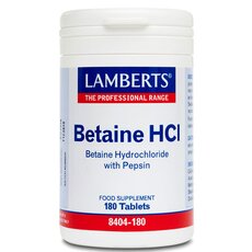 LAMBERTS Betaine HCI 324mg/Pepsin 5mg 180 Tabs