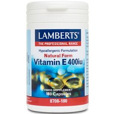 LAMBERTS Vitamin E 400iu Natural Form 180 Tablets