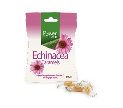  POWER HEALTH Echinacea Caramels Καραμέλες Εχινάκειας 60gr, fig. 1 