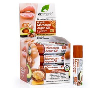  Dr.Organic Organic Moroccan Argan Oil Lip Balm 5,7ml, fig. 1 