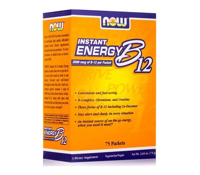NOW FOODS Instant Energy B-12 75 Packets