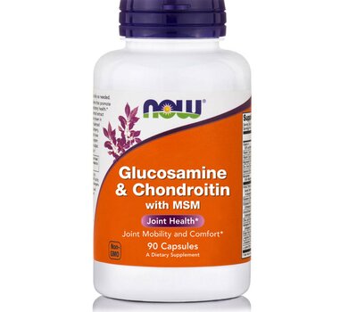 NOW FOODS Glucosamine and Chondroitin with MSM 90caps