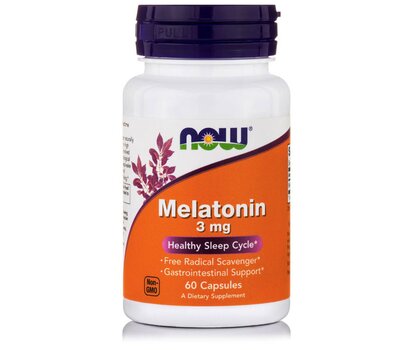 NOW FOODS Melatonin 3 mg 60caps