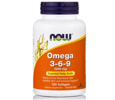 NOW FOODS Omega 3-6-9 1000 mg 100 Gels